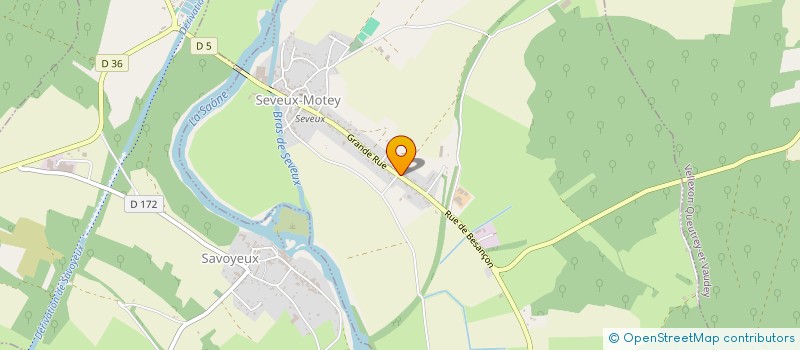 localisation de l'entreprise DE BRAMEFAN  SEVEUX-MOTEY