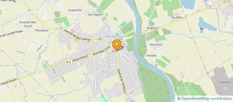 localisation de l'entreprise DE BRAS  VERDUN-SUR-GARONNE