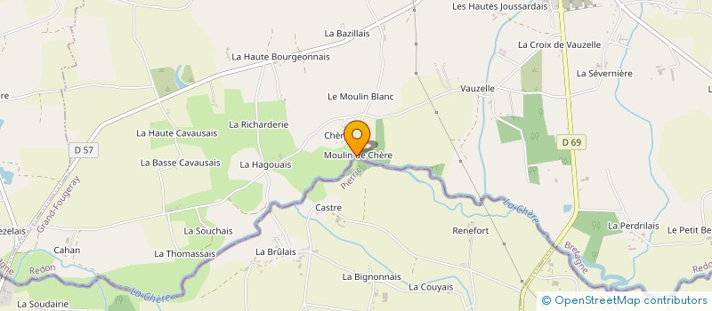 localisation de l'entreprise DE BREIZH ET D'O  GRAND-FOUGERAY