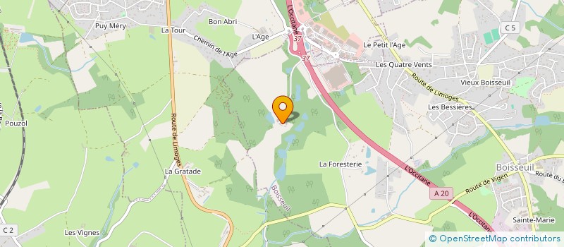 localisation de l'entreprise DE BREM INDIVISION  BOISSEUIL