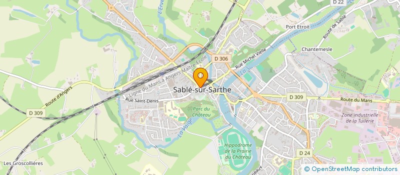 localisation de l'entreprise DE BRETTEVILLE  SABLE-SUR-SARTHE