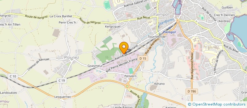 localisation de l'entreprise DE BREZEL NEVEZ  PAIMPOL