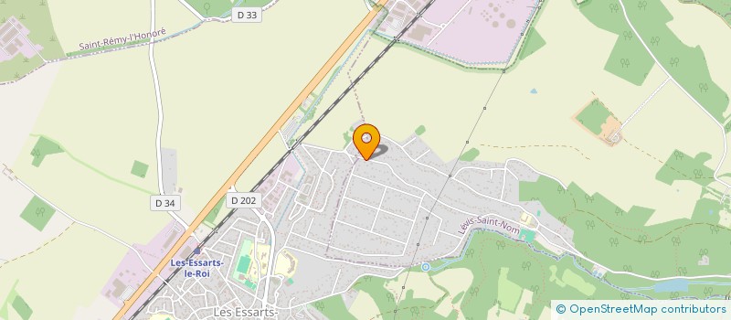 localisation de l'entreprise DE BREZOLLES  LES ESSARTS-LE-ROI