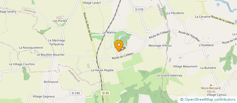 localisation de l'entreprise DE BRISELANCE  CERENCES