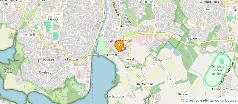 localisation de l'entreprise DE BROGLIE  VANNES