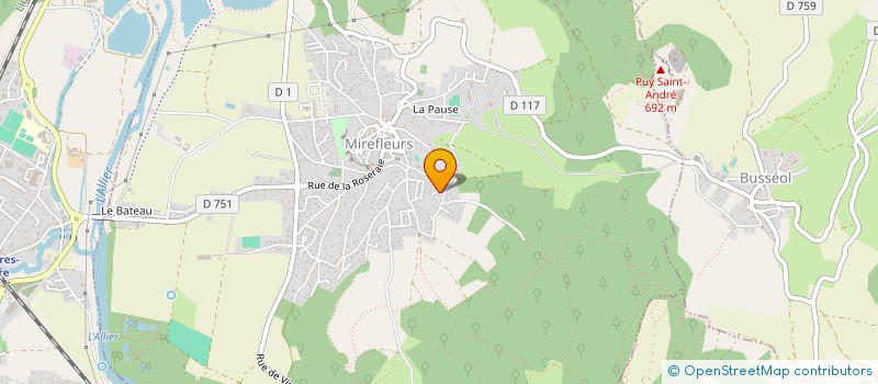 localisation de l'entreprise DE BRUN  MIREFLEURS