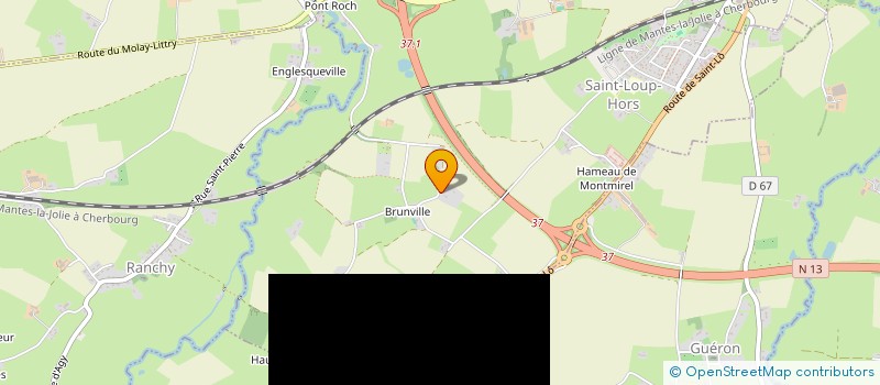 localisation de l'entreprise DE BRUNVILLE  SAINT-LOUP-HORS