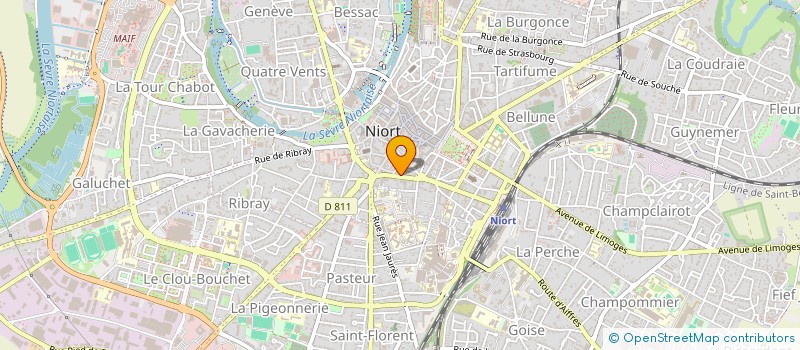 localisation de l'entreprise DE BU à NIORT