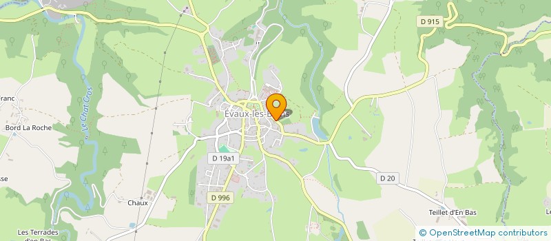 localisation de l'entreprise DE BUDELLE  EVAUX-LES-BAINS