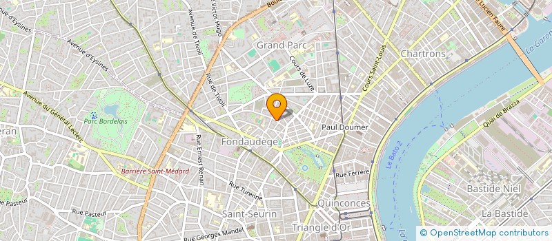 localisation de l'entreprise DE BURY  BORDEAUX