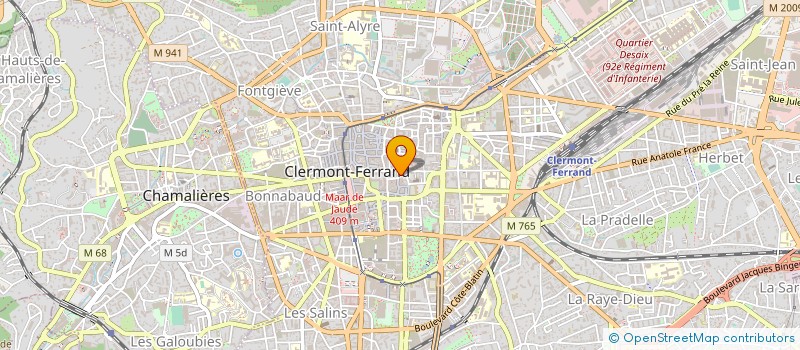localisation de l'entreprise DE BUSSAC DIFFUSION à CLERMONT-FERRAND