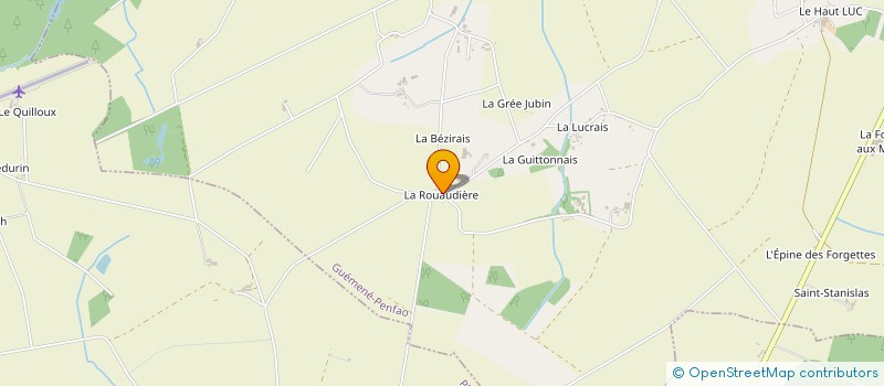 localisation de l'entreprise DE BUTTE NOIRE à GUEMENE-PENFAO