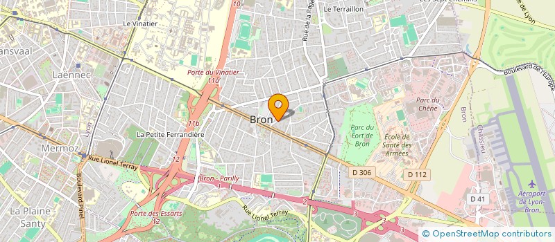 localisation de l'entreprise DE.CA.PER à BRON
