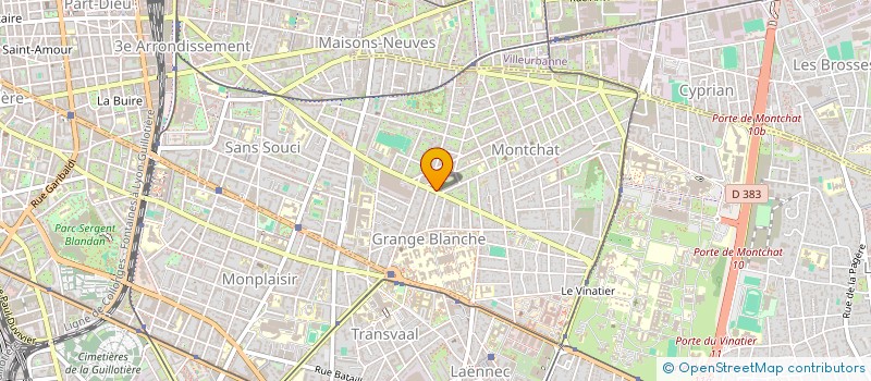 localisation de l'entreprise DE CACQUERAY VALMENIER  LYON