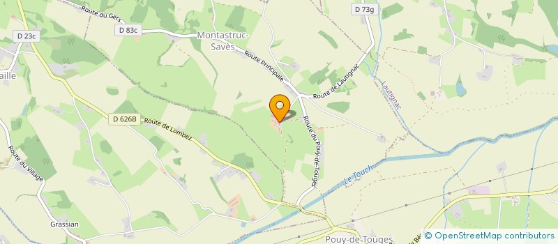 localisation de l'entreprise DE CAMPARIE  MONTASTRUC-SAVES