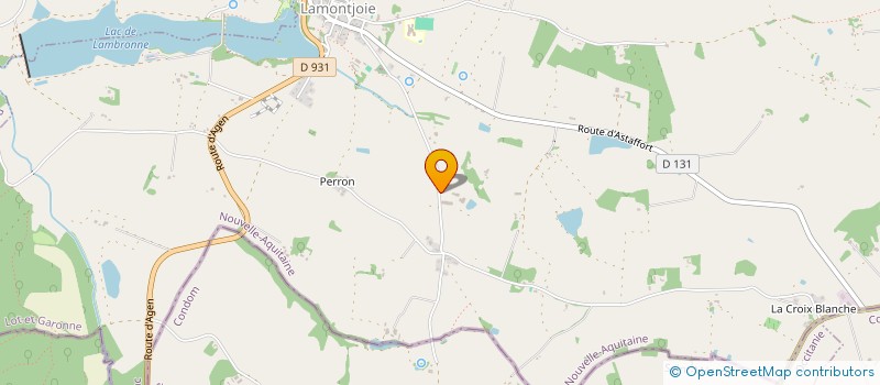 localisation de l'entreprise DE CANERON  LAMONTJOIE