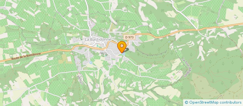 localisation de l'entreprise DE CANTAILLAC  LA BASTIDONNE