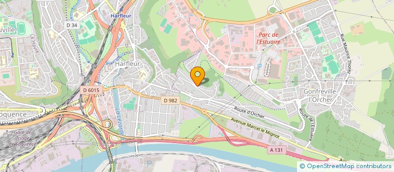 localisation de l'entreprise DE CAPE ET DE CAUX - ACADEMIE D'ESCRIME  GONFREVILLE-L'ORCHER