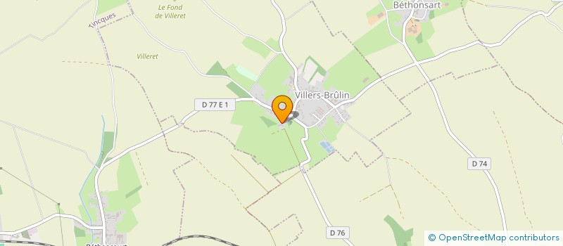 localisation de l'entreprise DE CARCOUET  VILLERS-BRULIN