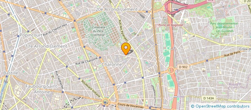 localisation de l'entreprise DE CASTRO DECOR  PARIS