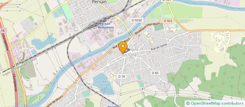 localisation de l'entreprise DE CASTRO SARL  BEAUMONT-SUR-OISE