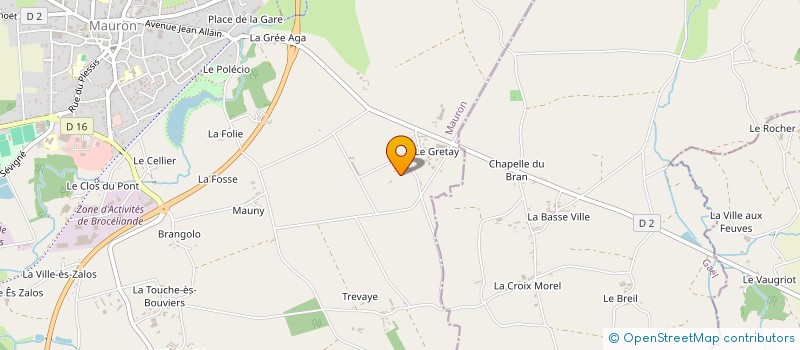 localisation de l'entreprise DE CATAHA  MAURON