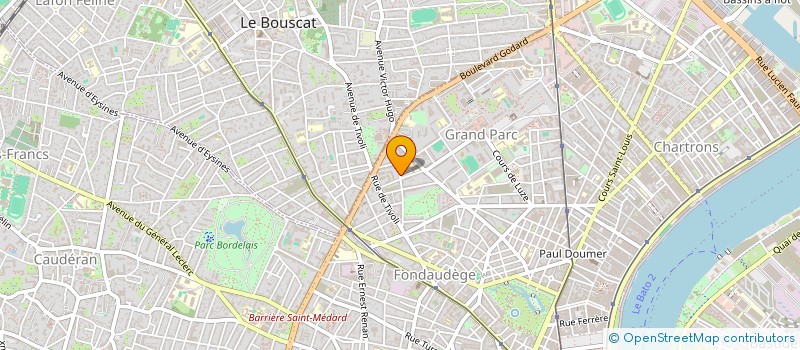 localisation de l'entreprise DE CAZES YANNICK  BORDEAUX