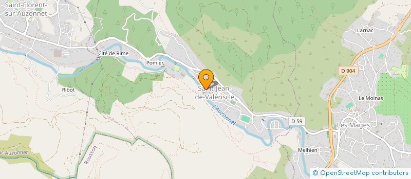 localisation de l'entreprise DE CE PAS & D'AILLEURS  SAINT-JEAN-DE-VALERISCLE