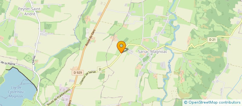 localisation de l'entreprise DE CEMO  SARIAC-MAGNOAC