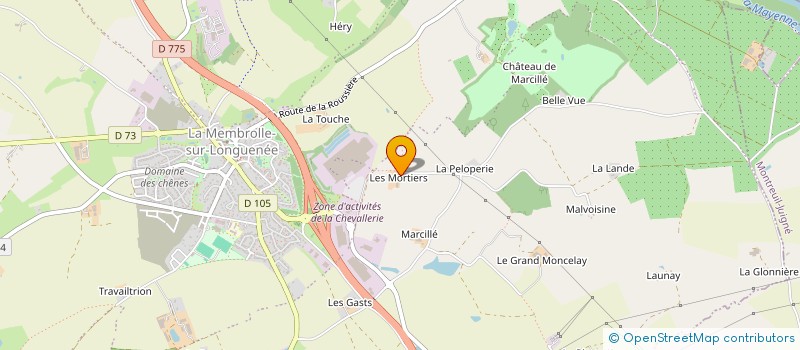 localisation de l'entreprise DE CERES  LONGUENEE-EN-ANJOU