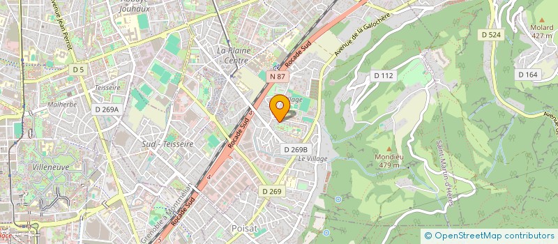 localisation de l'entreprise DE CESARGES  SAINT-MARTIN-D'HERES