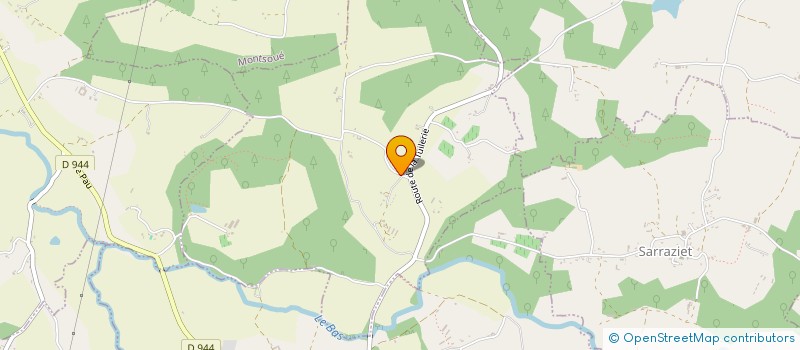 localisation de l'entreprise DE CEZAC PROPRIETE DEMEMBREE  SARRAZIET