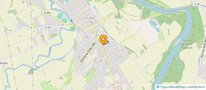 localisation de l'entreprise DE CHAIGNON  GRENADE