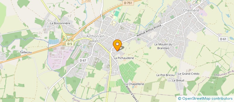 localisation de l'entreprise DE CHALEONS à CHAUMES-EN-RETZ