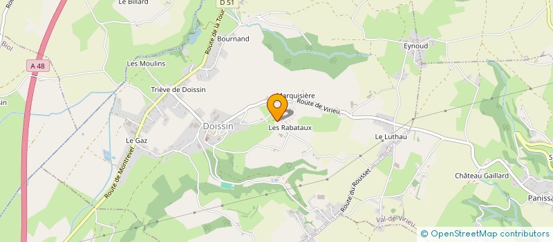 localisation de l'entreprise DE CHALON  DOISSIN