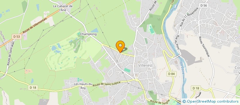 localisation de l'entreprise DE CHAMPLONG  VILLEREST