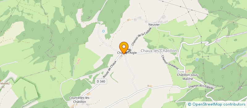 localisation de l'entreprise DE CHAMPS L AIGLE à LES TERRES-DE-CHAUX