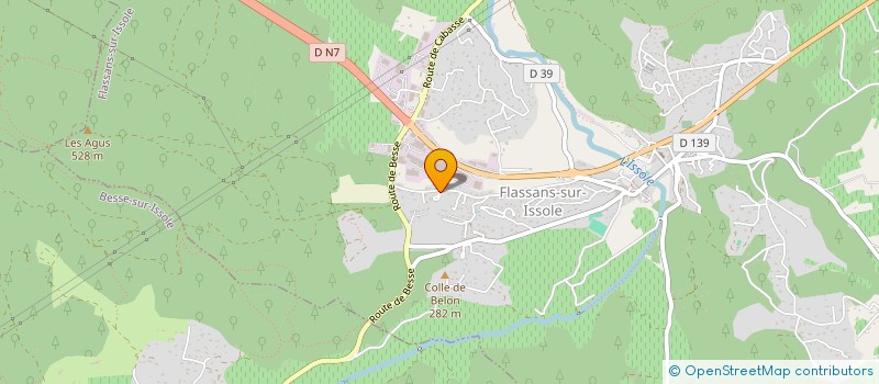 localisation de l'entreprise DE CHANCELINE à FLASSANS-SUR-ISSOLE