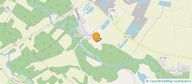 localisation de l'entreprise DE CHANLAIRE  MONCETZ L'ABBAYE