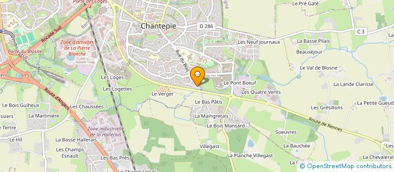 localisation de l'entreprise DE CHANTEPIE-CEZAMBRE  CHANTEPIE