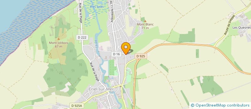 localisation de l'entreprise DE CHANTEREINE  CRIEL-SUR-MER