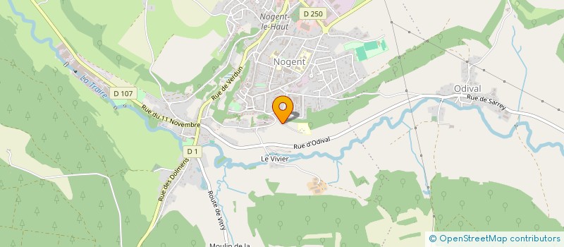 localisation de l'entreprise DE CHANTRAINES  NOGENT