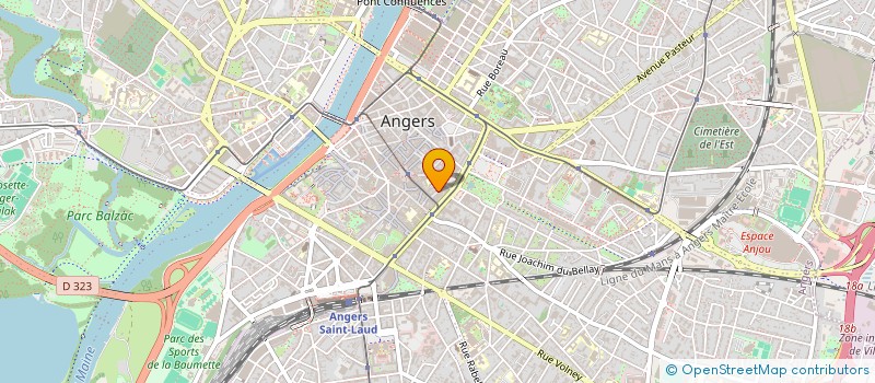 localisation de l'entreprise DE CHARETTE AVOCAT à ANGERS