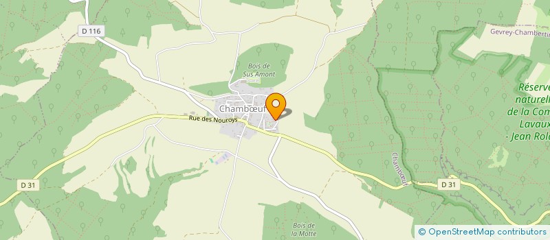 localisation de l'entreprise DE CHASSAGNE  CHAMBUF