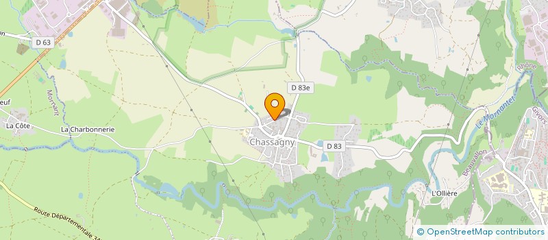localisation de l'entreprise DE CHASSAGNY à BEAUVALLON