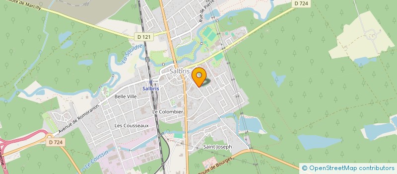 localisation de l'entreprise DE CHASSE DES TASNIERES  SALBRIS