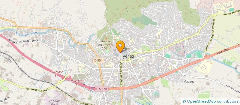 localisation de l'entreprise DE CHAUSSES ET DE PIEDS  HYERES