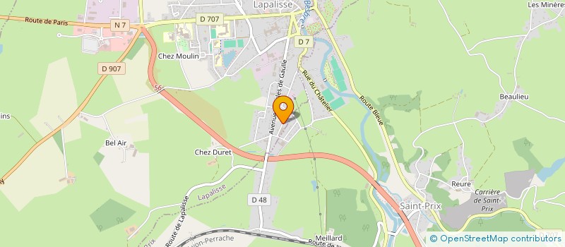 localisation de l'entreprise DE CHAVIGNON à LE BREUIL