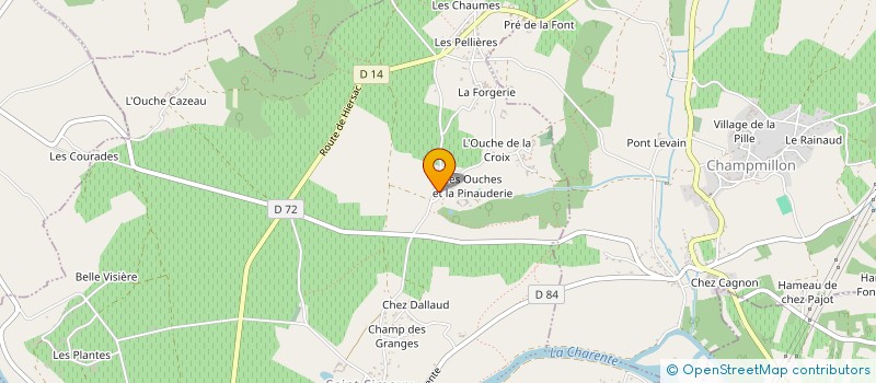 localisation de l'entreprise DE CHEZ BALLAND à BONNEUIL