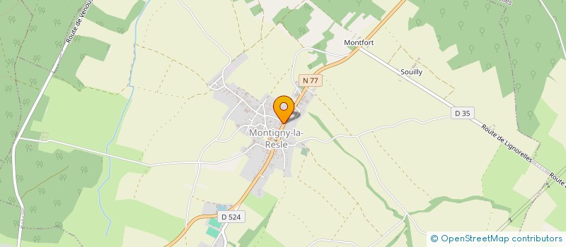 localisation de l'entreprise DE CHEZ NOUS A CHEZ VOUS à MONTIGNY-LA-RESLE